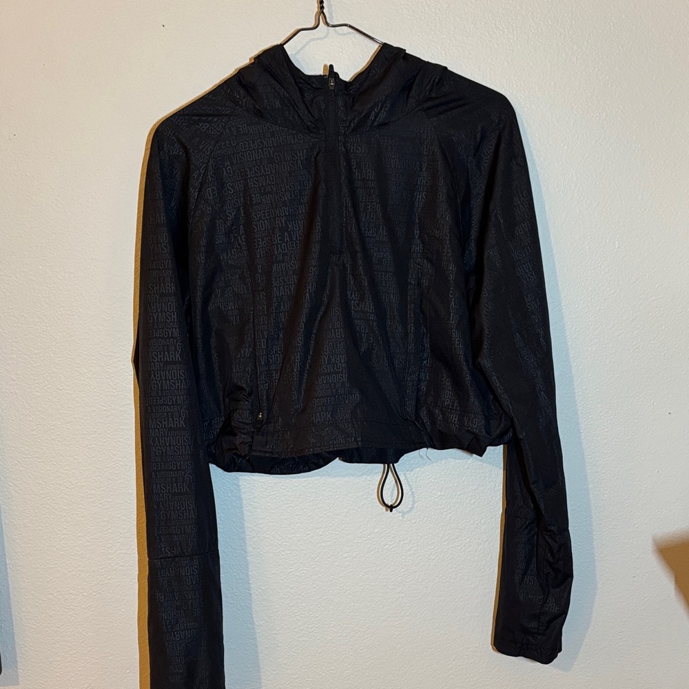 Gymshark Black Windbreaker Jacket